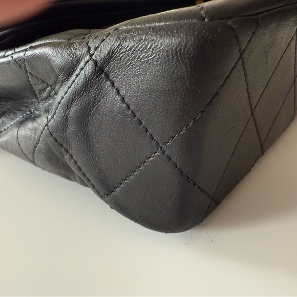 CHANEL Paris Double Flap Shoulder Bag with Gold Plated Hardware - Picture 6 of 13